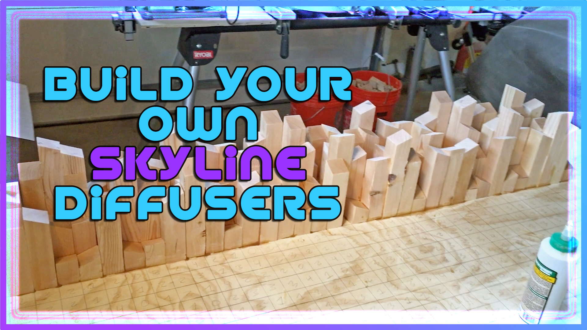 Video on how to build your own skyline sound diffuser