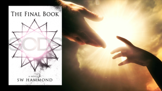 The Final Book: Gods with two hands reaching toward each other with the sun in the background.