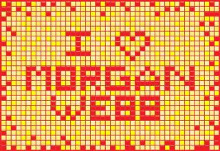 I Heart Morgan Webb pixel art