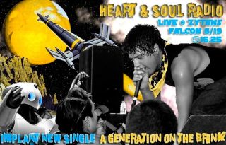 Heart & Soul Radio robot flyer.