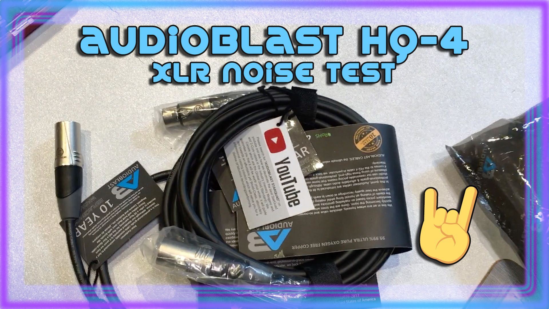 Audioblast HQ-4 XLR Noise Test